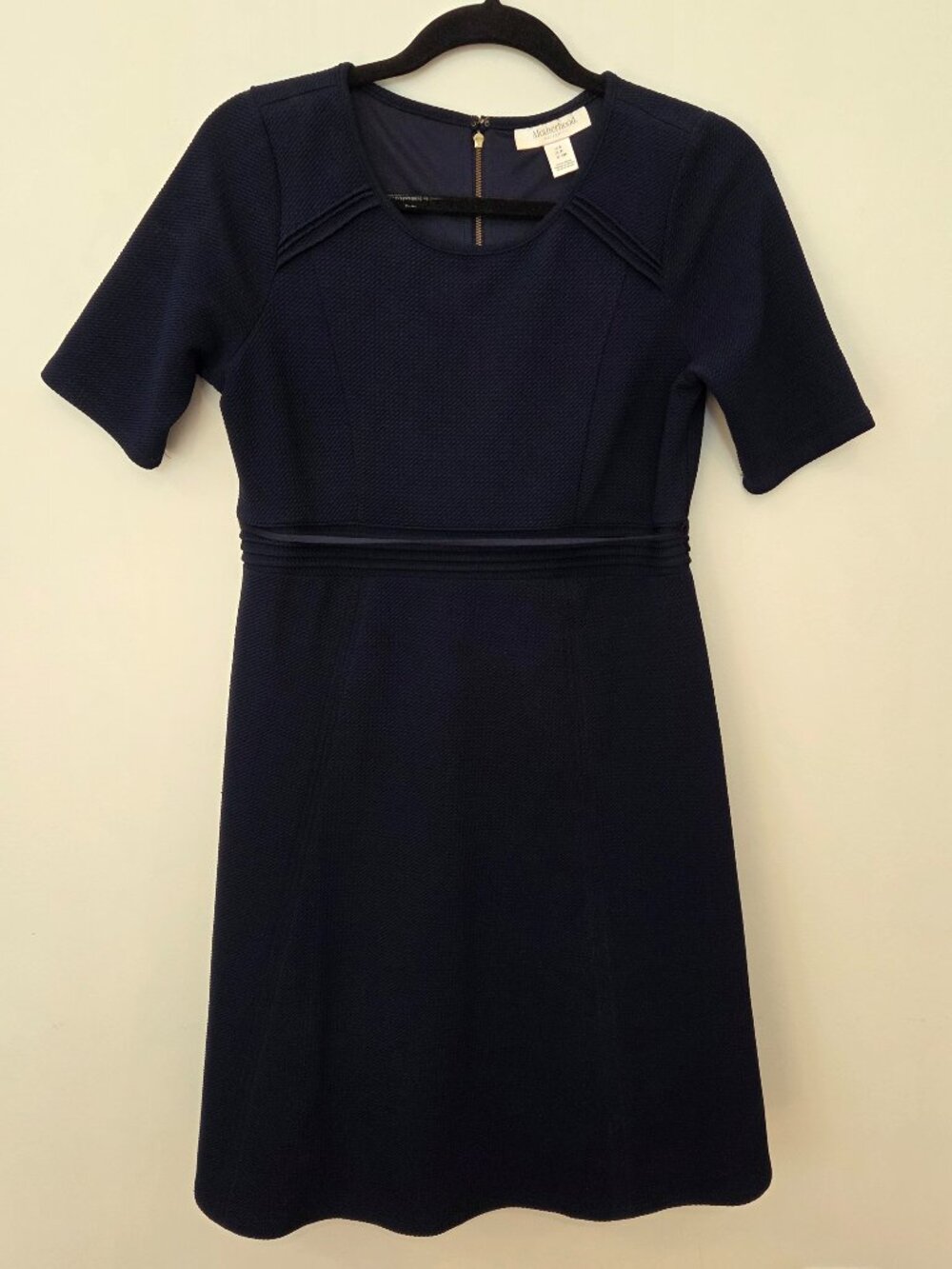Motherhood Maternity Navy Ribbed Dress Size S